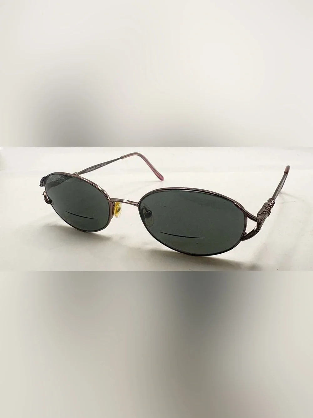 Adensco Purple Bronze Oval Metal Sunglasses Frames Only